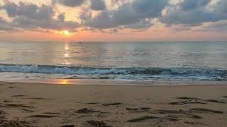 Sunrise at auroville beach Pondicherry