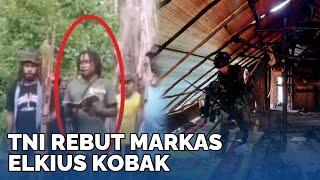TNI Rebut Markas Elkius Kobak OPM Kocar kacir Selamatkan Diri