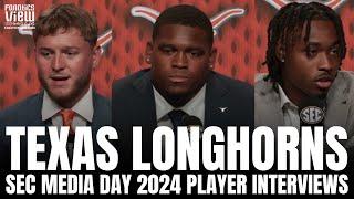 Quinn Ewers Jahdae Barron & Kelvin Banks Jr. Discuss Texas Longhorns Move to SEC 2024 Potential