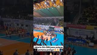 jakarta bin membawa spanduk bertuliskan i love u full suporterku#shorts #voli #proliga #voliasik