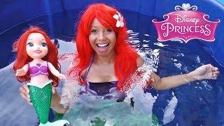 Disney Princess Ariel Toy Dunk Tank Challenge  Disney Toy Review  Konas2002