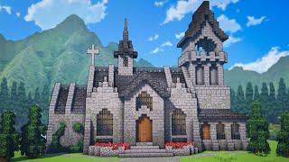 Minecraft How To Build A Medieval Church  Tutorial