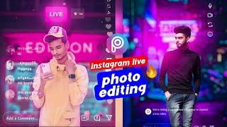 Instagram live photo editing- PicsArt instagram live photo editing  Subham photography