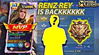 TOP GLOBAL LANCELOT RENZ REY IS BACK  TRYHARD CARRY THE TEAM INDO LANCELOT  MOBILE LEGENDS