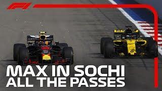 Max Verstappen Rushes Through the Field  2018 Russian Grand Prix