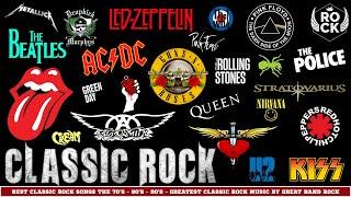 Classic Rock Music  Top 100 Best Classic Rock Of All TimeGuns N Roses Metallica The Police U2