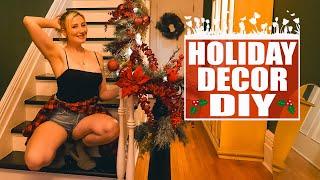 Decorating My Stairs For Christmas Wolf Manor Update and Decor