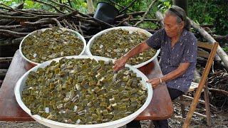 天氣炎熱，阿婆教你手工“燒仙草”，清涼解暑，好喝不夠分｜Grandma makes milk tea and traditional food｜#奶茶 广西 美食｜ 玉林阿婆