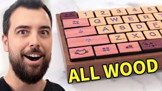 Making an ALL WOOD Scrabble-themed keyboard