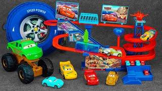 Disney Pixar Cars Unboxing Review  Lightning McQueens Super Speedway  Monster Truck Cruz Ramirez