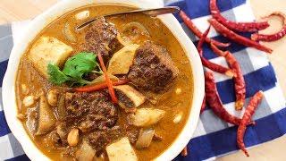 Beef Massaman Curry Recipe มัสมั่นเนื้อ - Hot Thai Kitchen