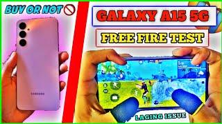 SAMSUNG GALAXY A15 5G FREE FIRE TEST  samsung galaxy a15 5g free fire gameplay + Battery Drain Test