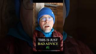 Why do people give these bad advice?  #hiking #outdoors #sleep