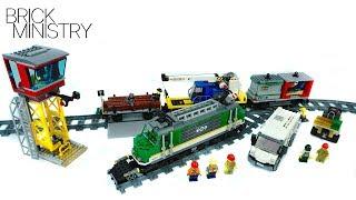 LEGO 60198 CITY ●  Cargo Train Speed Build Review