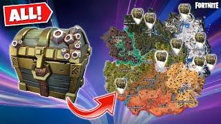 *ALL* 9 Pirate Chest Locations in Fortnite Chapter 5 Season 3 Full Guide