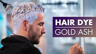 HAIR DYE  Gold Ash Color  Short Hairstyle