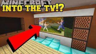 Minecraft GOING INTO THE TV?? - Hidden Buttons 7 - Custom Map