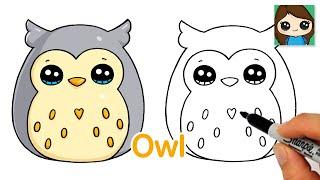 How to Draw an Owl Easy  Squishmallows