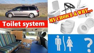 Toilet system Easy and roomy van conversion