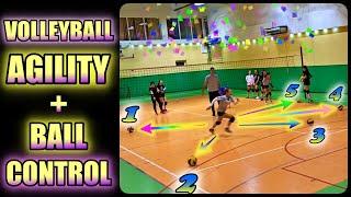 VOLLEYBALL AGILITY + BALL CONTROL DRILLS  Best Volleyball Training
