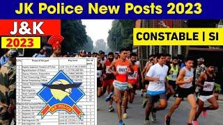 JK Police New Posts 2023  Constable  Sub Inspector  Head Constable - Creation of Posts