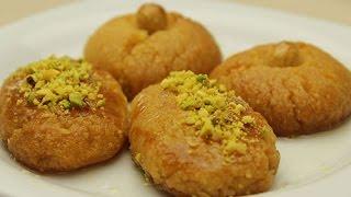 Moist Semolina Cookies - Turkish Shekerpare Dessert Recipe