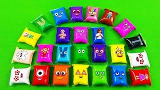 Numberblocks – Looking for Rainbow Slime Mix in Mini Bags Coloring Satisfying ASMR Videos