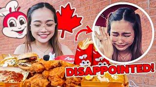 FILIPINO TRIES JOLLIBEE IN CANADA 