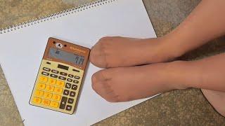 스타킹 발가락 산수시간 Stockings toe arithmetic time