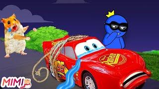 Hamster Rescue Lightning McQueen from Rainbow Friends  HAMSTER MIMI