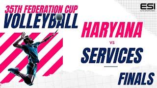 FINAL  MENS  SERVICES VS HARYANA  35th Mens and Women’s Volleyball Federation Cup 2022