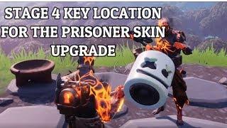 Fortnite - Stage 4 Prisoner Key Location Guide - The Prisoner Skin Upgrade