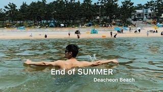 Summer vibes at deacheon beach ️