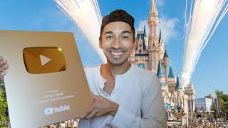 Opening My 1 Million Subscriber Gold Play Button On My Birthday In Walt Disney World