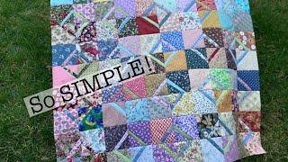 Such a simple quilt - 5” squares and 1” strips - make it today