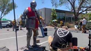 Part1 - HMB New English Brew Beach Battle Duels Event in San Diego CA July2021- Knight Fighting AMCF