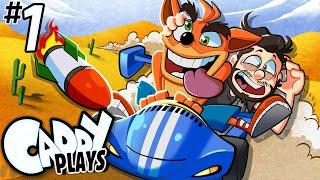 Caddy Plays Crash Nitro Kart Part 1 100% ALL PLATINUM RELICS