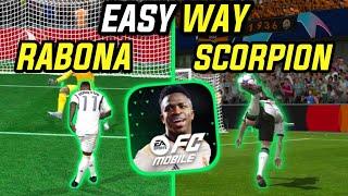 *EASY WAY* how to do scorpion kick in FC mobile  hidden skills fc mobile