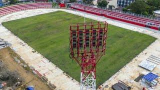 UPDATE HAMPIR RAMPUNG PROGRES 90% RUMPUT MAKIN MENGHIJAU UPDATE STADION GELORA KIE RAHA