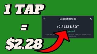 1 Tap = $2.28 USDT With New USDT Earning Website Today + Free Red Packet Code In Binance Today