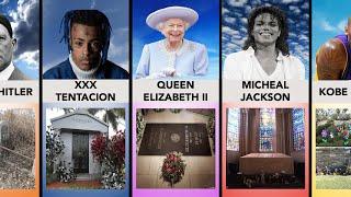 Tombstones of the Most Famous People Who Died  Comparison