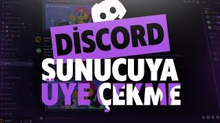 DİSCORD SUNUCUYA ÜYE ÇEKME  2024 SUNUCUYU KASMA