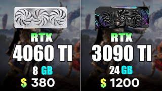 NVIDIA RTX 4060 Ti vs RTX 3090 Ti  Test in 9 Games 4K Ultra
