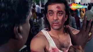 Top Action Scenes Of Sanjay Dutt  Andolan Movie Action Scene  90s Superhit Hindi Movie