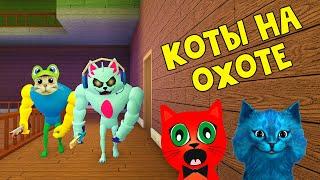 КОТЁНОК ЛАЙК и RED CAT против БЕКОНА в игре Бекон роблокс  Bakon roblox  Побег от маньяка