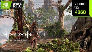 Horizon Forbidden West PC  RTX 4060 1080p 1440p 4K DLSS 3.5 Frame Generation  PC Performance