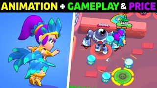 BRAWL STARS FLAG BEARER PIPER GAMEPLAY ANIMATION COST PIN & PLAYER ICON