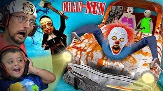 SOMETHING is WRONG with GRANNY GAME Gran-NUN? FGTeeV plays Crazy Mods