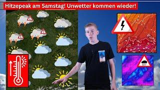 Hitze Trend Ruhiger Mittwoch & Donnerstag dann.. Unwetter & Hitzepeak. Trend bis Sonntag.
