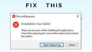 How to Fix Installation has failed Error in Discord